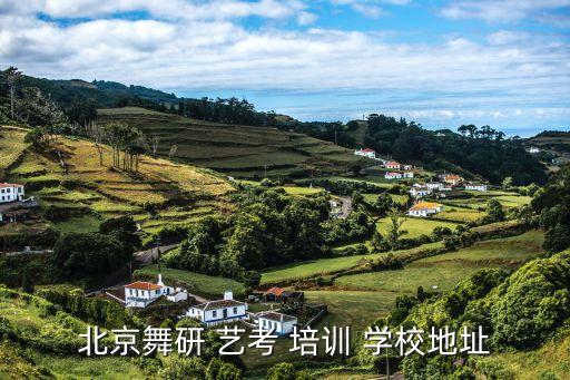 北京舞研 艺考 培训 学校地址