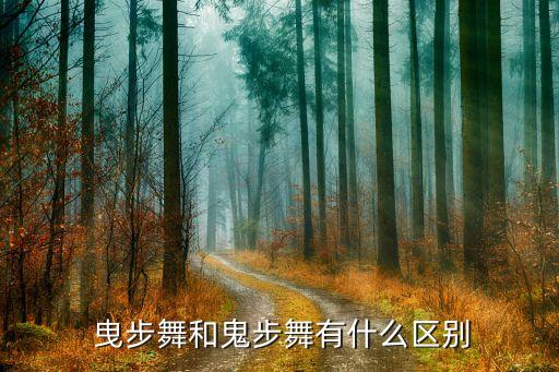  曳步舞和鬼步舞有什么区别