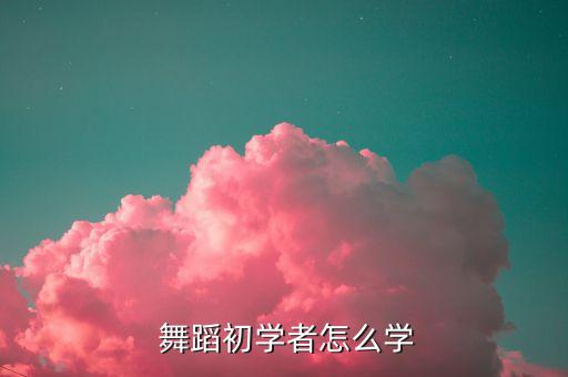  舞蹈初学者怎么学