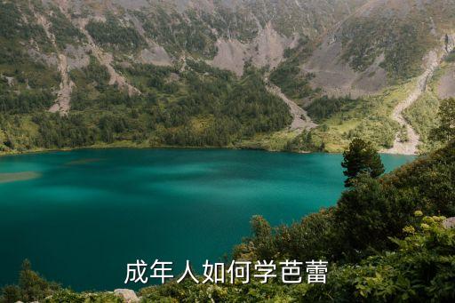 成年人如何学芭蕾