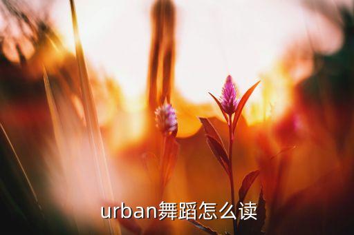  urban舞蹈怎么读