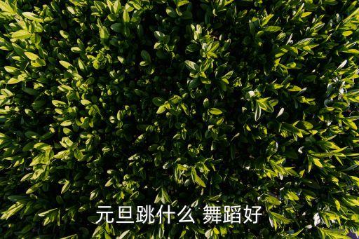 元旦跳什么 舞蹈好