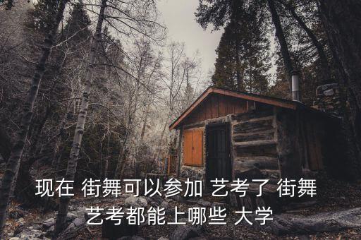 街舞艺考有哪些大学,街舞爱好者可开始报名参加艺考
