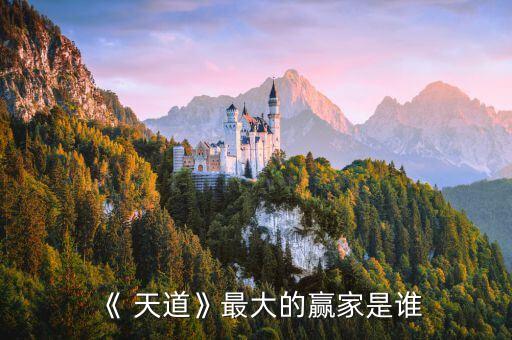 《 天道》最大的赢家是谁
