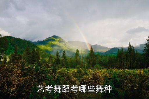 艺考舞蹈考哪些舞种