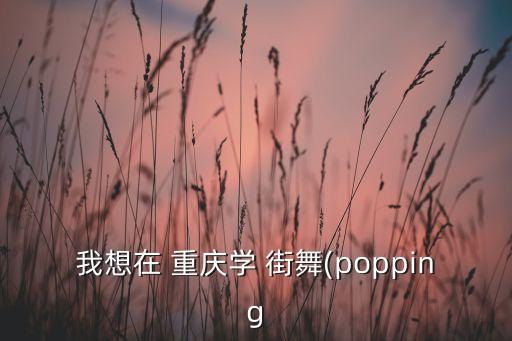 我想在 重庆学 街舞(popping