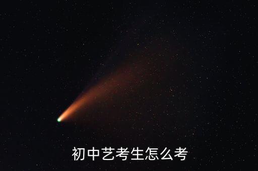  初中艺考生怎么考