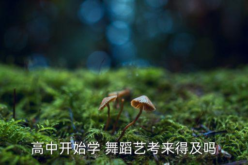 高中开始学 舞蹈艺考来得及吗