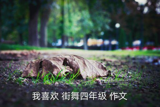 我喜欢 街舞四年级 作文