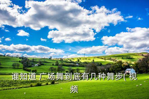 谁知道 广场舞到底有几种舞步( 视频