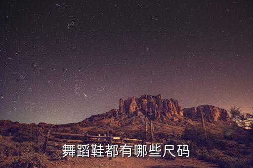 舞蹈鞋都有哪些尺码