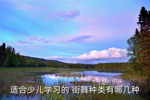 适合少儿学习的 街舞种类有哪几种
