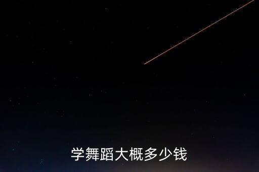 学舞蹈大概多少钱