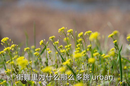 urban是现代编舞吗,都市编舞为什么叫urban