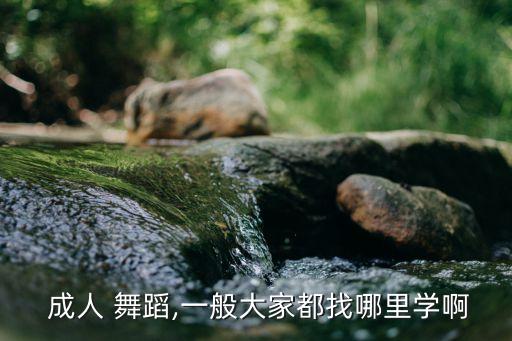  成人 舞蹈,一般大家都找哪里学啊