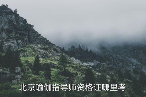 北京瑜伽指导师资格证哪里考