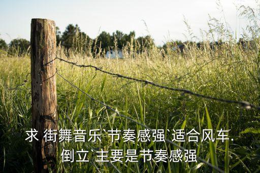 求 街舞音乐`节奏感强`适合风车.倒立`主要是节奏感强