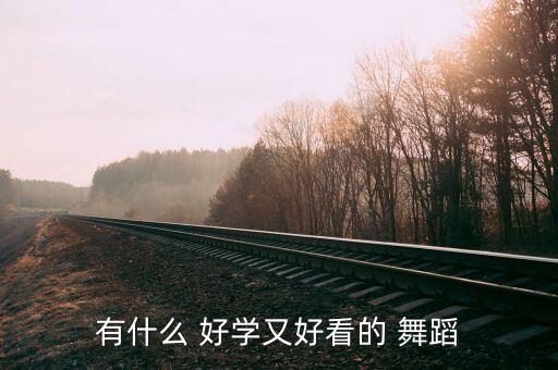 有什么 好学又好看的 舞蹈