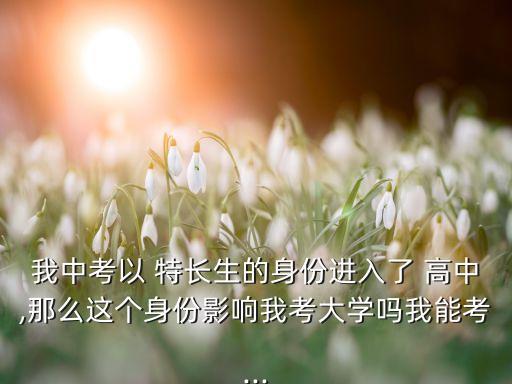 以特长生进高中好吗,什么特长生最容易被录取