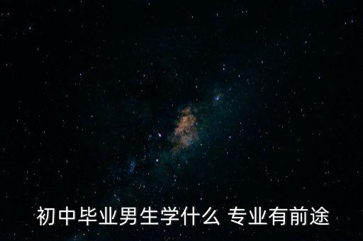  初中毕业男生学什么 专业有前途