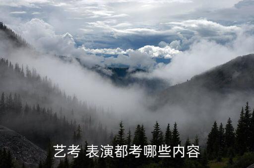 表演类艺考考什么,山东表演类艺考分数线