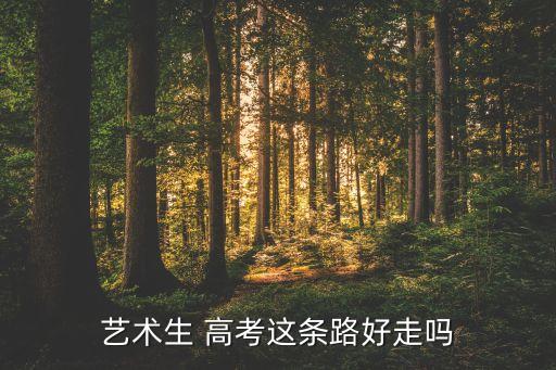 艺术生 高考这条路好走吗