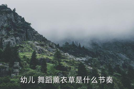 幼儿 舞蹈薰衣草是什么节奏
