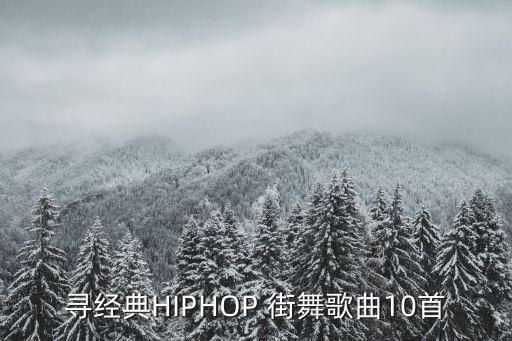 寻经典HIPHOP 街舞歌曲10首