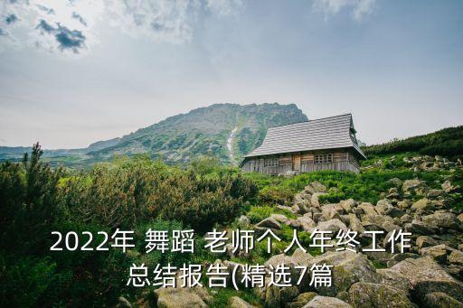 2022年 舞蹈 老师个人年终工作总结报告(精选7篇
