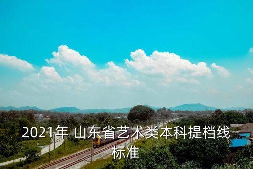 2021年 山东省艺术类本科提档线标准