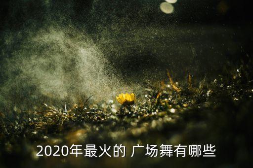 2020年最火的 广场舞有哪些