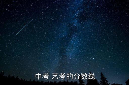  中考 艺考的分数线