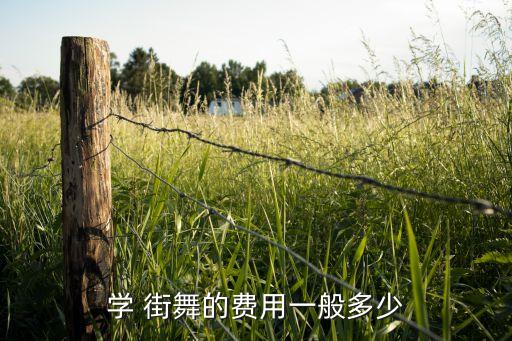学 街舞的费用一般多少
