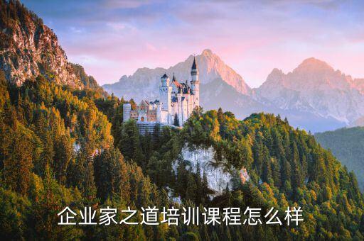 企业家之道培训课程怎么样