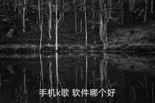 手机k歌 软件哪个好