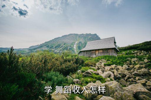 学 舞蹈收入怎样