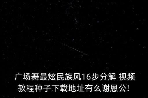 简单十六步广场舞教学视频,广场舞简单十六步分解动作