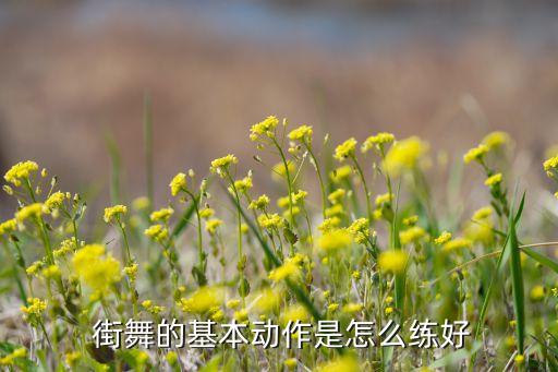 街舞必学动作,街舞入门20个基本动作