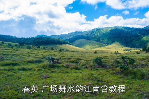 春英 广场舞水韵江南含教程